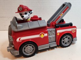PAW Patrol Marshall Rescue Fire Truck figure included Red ladder nickelodeon - £9.87 GBP