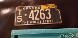 Vintage 1950’s Kansas  BICYCLE LICENSE PLATE - $55.99