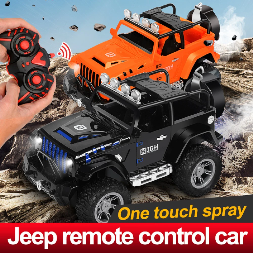 Toy Car Rc Remote Control Car 2.4G Off-Road Jeep Toy Drop Resistant Crash - £31.37 GBP