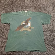 Vintage Minnesota Eagle Shirt Men XL Green Big Fork Y2K Tee Crew Artisan... - $17.56 CAD