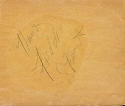 Freddie Stewart Hand Signed Album Page Jazz - £19.45 GBP