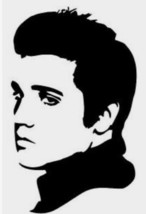 Hand painted art canvas 16”X20” ELVIS PRESLEY  ”Acrylic painting Black &amp; White - £39.68 GBP