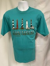 Vintage Beaufort N.C. Lighthouses Single Stitch T-Shirt Fruit of the Loo... - £22.33 GBP