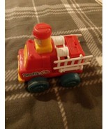 Vintage Working 1975 Tomy Push N Go Fire Truck Toy - €5,89 EUR