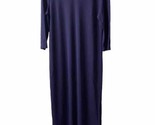 Talbots Maxi Dress Womens Size Large Purple Sheath Travel Capsule Vintag... - $25.62