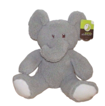 Animal Adventure Baby NWT Plush gray elephant nubby fur white feet soft toy - £16.07 GBP