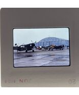 35mm Slide 1981 Planes On Tarmac Stump Jumper WWII Single Engine Fighters - €5,13 EUR
