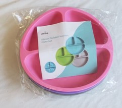 3 Pack Suction Plates for Baby Stay Put Divided Toddler Plates - $14.99