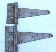 2 Lot Vintage Rustic Heavy Duty Barn Door Gate Hinges - £9.49 GBP