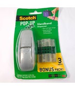 NEW Scotch Pop-Up Hand Dispenser handband 225 Tape Strips refill 3M gray... - $548.92 MXN