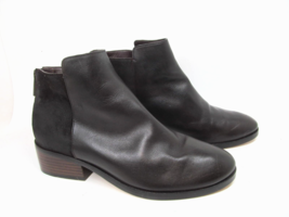 Cole Haan Grand O&#39;s Dark Brown Leather  Zip Ankle Booties Womens Size US... - £32.04 GBP