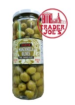  Trader Joe's Spanish Manzanilla Olives with pimento NET WT 14.5 oz  - £6.55 GBP