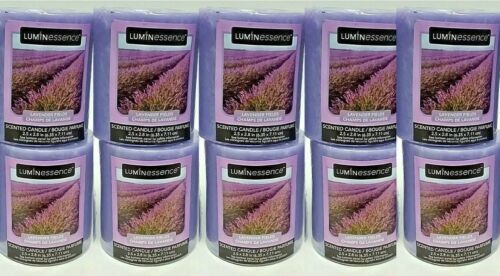 ( Lot 10 ) Luminessence Lavender Fields Pillar Candles, Great Scent! 7 oz Each - £35.49 GBP