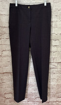 J Jill Womens 4 Brushed Bi-Stretch Twill Pant Slim Leg Ankle Length Blac... - $45.00