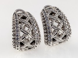 Gorgeous Sterling Silver Marcasite Bracelet and Earring Set Milgrain Detail - £284.00 GBP