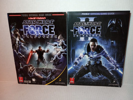 STAR WARS: THE FORCE UNLEASHED + II - 2 GAME GUIDE BOOKS - FREE SHIPPING - $30.00