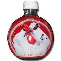 Round Holiday Coca-Cola Bottle Polar Bear 2010 - £39.50 GBP