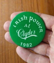 Vintage 1982 Irish Power At Clyde&#39;s Pin St Patricks Day St Paddys Day - £8.67 GBP