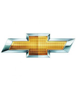 Chevy Gold Bowtie Emblem Metal Sign - £70.78 GBP