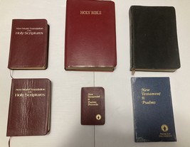 Lot Of 6 Bibles, Books. Gideons, NKJV, Holy Bible, Reference. See photos. - £19.69 GBP