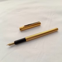 Dunhill Gemline Fountain Pen- Gold Plated Barleycorn tortoiseshell desig... - $292.05