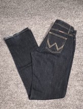 Wrangler Q-BaBy No Gap Waistband Jeans Womens 5/6x34 (30x34) Bootcut Distressed - £33.42 GBP