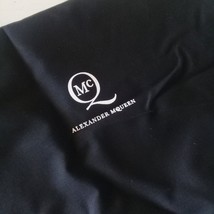 Alexander McQueen Black Drawstring Canvas Dust Hand/Shoes Bag Cover 45cm... - $19.99