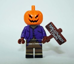 Halloween Pumpkin King Building Minifigure Bricks US - £5.58 GBP
