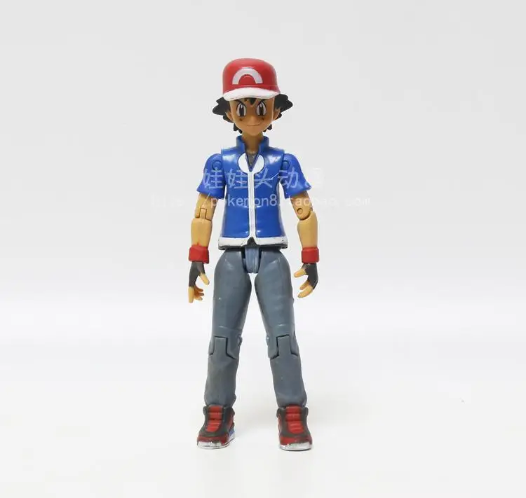 TAKARA TOMY Genuine Pokemon MC Ash Ketchum Joints Movable Action Figure Model - £51.97 GBP