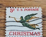 US Stamp Christmas Trumpet Angel 5c Used - $0.94