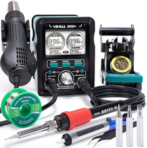 995D+ EVO Soldering Hot Air Station Kit 2-IN-1 110W Soldering Iron with ... - £222.84 GBP