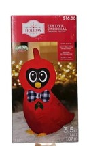 Holiday Time Gemmy 3.5 Foot Festive Christmas Cardinal Inflatable - £37.23 GBP