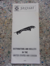 JAGUAR Distributors and Dealers in United States and Canada 1971 - $59.35