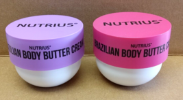 2x - 6 Fl Oz Nutrius Brazilian Body Butter Cream Shea Butter and Cocoa B... - $24.97