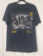 DYSE ONE T-Shirt Mens Black Large Blue Graphic Tee Graffiti Streetwear Y2K - $17.81