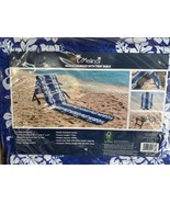 Melino Beach Lounger w/Tray Table Fully Padded Deluxe Lounger Adjustable... - $80.03 CAD