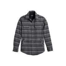 Pendleton forrest twill snap shirt in Grey Mix Stripe - size XL - $162.36