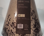 Allen + Roth Lamp Shade Wheat Print Fabric 7&quot;x13&quot;x11&quot; SH5861 - £38.69 GBP