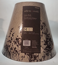 Allen + Roth Lamp Shade Wheat Print Fabric 7"x13"x11" SH5861 - $49.49