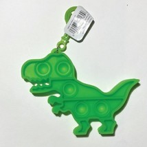 Bubble Pop Green Dino Bag Clip - Anti-Stress Pop It Fidget Toy - Pop Bub... - $1.98