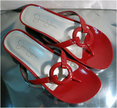 Jessica Simpson JS - Florie Mesh Red Thong Style Flats / Sandals Size 7B - £15.34 GBP
