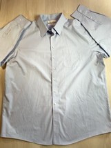 Round Tree York Shirt Mens 18&#39; 34&quot; Gold Label Blue  Non-Iron EZ Wash Long Sleeve - £11.64 GBP