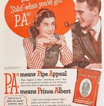 1947 Prince Albert Pipe Tobacco Crimp Cut Advertisement Smoking Pipes E8E - $19.05 CAD