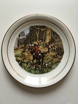 Regency Bone China 4&quot; Collector Plate - Hunting Scene - $9.68