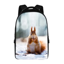 squirrel prints Backpa For Teens Computer Bag Fashion School Bags For Primary Sc - £153.60 GBP