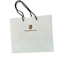 Porsche Car Authentic Paper White Shopping Gift Bag Handle 10"x12" Germa... - $7.43