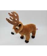Aurora Christmas Reindeer Deer Buck Antlers Standing 12&quot; Plush Stuffed T... - €13,01 EUR