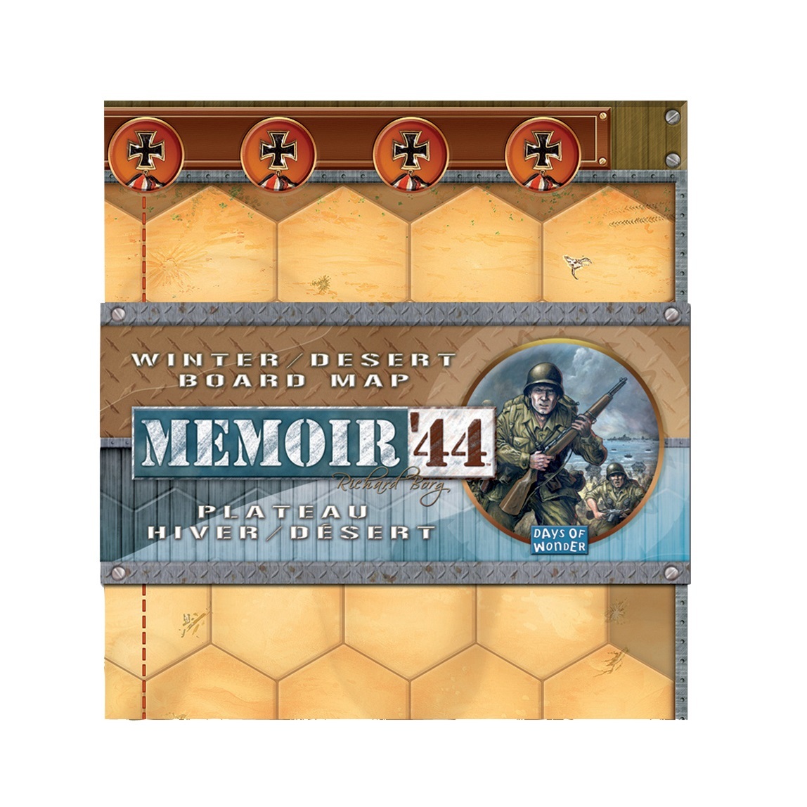 Memoir 44 Winter Desert Board Map Plateau New Days Of  Wonder Wargame Board Game - $35.00