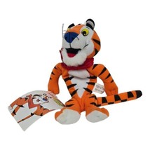 Vtg 1997 Kellogg&#39;s Tony The Tiger Bean Bag 8&quot; Plush Frosted Flakes Mascot - £7.43 GBP