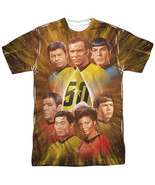 Star Trek Original Series 50th Anniversary Crew Sublimation T-Shirt 3X NEW - £24.16 GBP